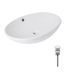 Комплект Qtap Dove: Раковина накладна овальна 635x420x150 мм White + Донний клапан PU02O SD00053433 фото 1
