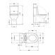 Унітаз підлоговий Qtap Robin New Ultra Quiet безобідковий з сидінням Soft-close WHITE QT13226083AW SD00052565 фото 2