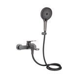 Змішувач для ванни Qtap Slavonice (з душовим гарнітуром) QTSLV259GMB48035 Gunmetal Black PVD SD00054159 фото
