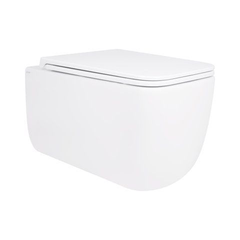Унітаз підвісний Qtap Gemini безободковий з сидінням Soft-close QT2533076EUQW SD00051554 фото