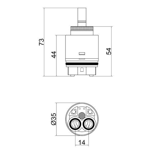Картридж для змішувача Lidz Repair 35N (k35) LDREP35N35778 SD00041881 фото