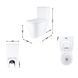 Унітаз-моноблок підлоговий Qtap Swan Ultra Quiet безобідковий з сидінням Soft-close WHITE QT16226080AW SD00052582 фото 2