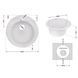 Кухонна мийка Lidz D510/200 WHI-01 (LIDZWHI01D510200) SD00039821 фото 2