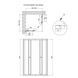 Душова кабіна Qtap Pisces BLA109-11SC5 90-105x90-105 см, скло Clear 5 мм без піддона SD00045273 фото 2