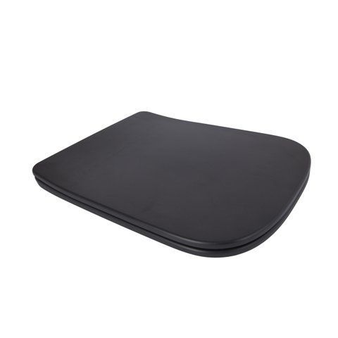 Сидіння для унітаза (Tern 490) 435x344x50 мм, Matt Black, з мікроліфтом, Slim Duroplast, Quick Release QTSC179MB47354 Qtap SD00053478 фото