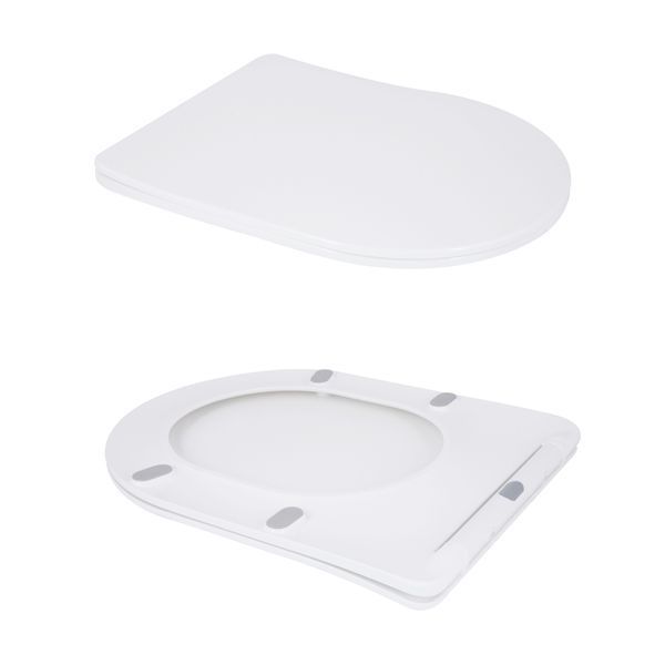 Унітаз підлоговий Qtap Grand Ultra Quiet безобідковий з сидінням Soft-close WHITE QT26228301W SD00052620 фото
