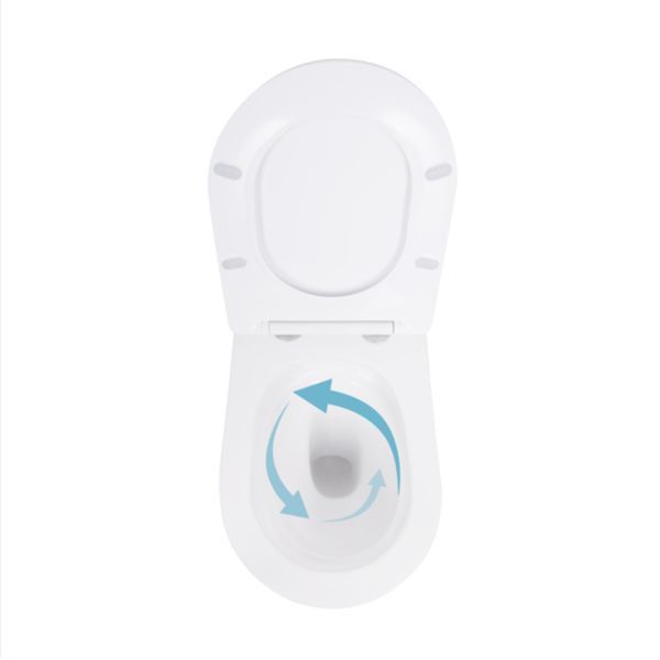 Унітаз підвісний Qtap Robin Ultra Quiet безобідковий з сідінням Soft-close 520x365x365 мм WHITE SD00052888 фото