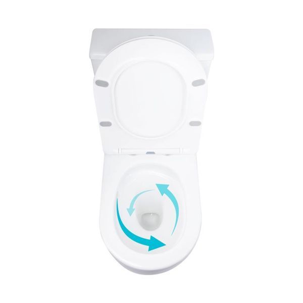 Унітаз підлоговий Qtap Grand Ultra Quiet безобідковий з сидінням Soft-close WHITE QT26228301W SD00052620 фото