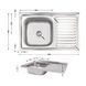 Кухонна мийка Brinex 5080-L 0,6 мм Satin (BRIN5080LSAT06) SD00054101 фото 1