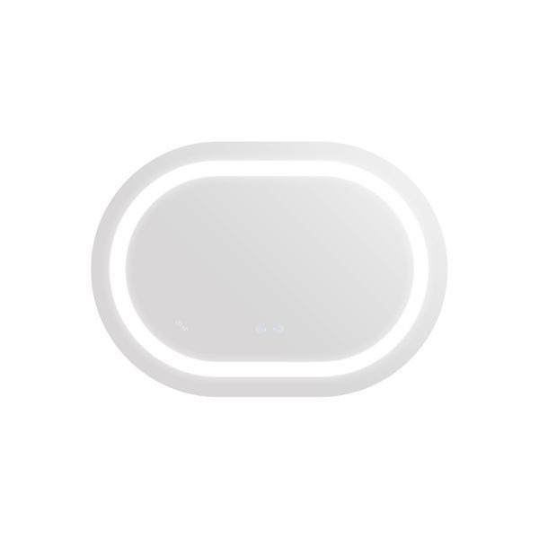 Дзеркало Qtap Gemini 600х800 з LED-підсвічуванням Touch, з антизапотіванням, з димером, рег. темп. кольору (3000-6500K) Reverse QT2578R6080 SD00052321 фото