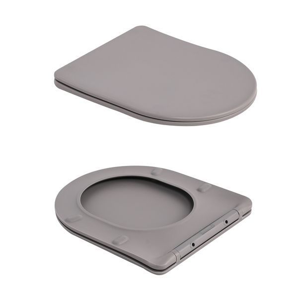 Унітаз підвісний Robin Ultra Quiet 490&times;365&times;325 мм, Stone Grey, з сидінням Slim Duroplast / Soft-close / Quick Release QT13332381АSSG Qtap SD00054282 фото
