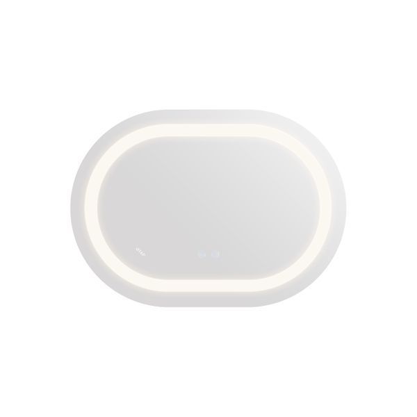 Дзеркало Qtap Gemini 600х800 з LED-підсвічуванням Touch, з антизапотіванням, з димером, рег. темп. кольору (3000-6500K) Reverse QT2578R6080 SD00052321 фото