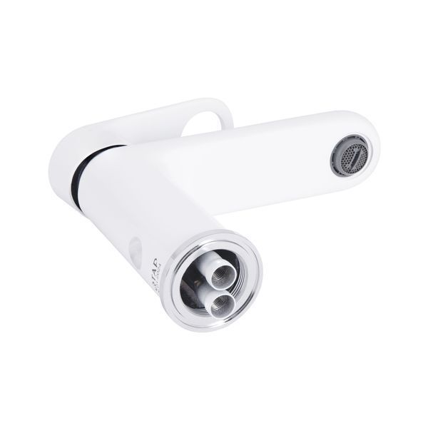 Змішувач для раковини Qtap Jay QTJAY270CRW45551 Chrome/White SD00051675 фото