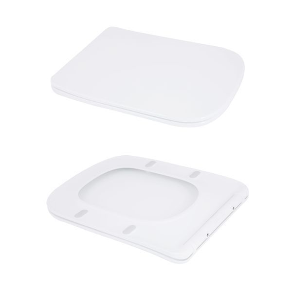 Унітаз підлоговий Qtap Stenava Rimless безобідковий з сидінням Soft-close WHITE QT27228303W SD00052621 фото