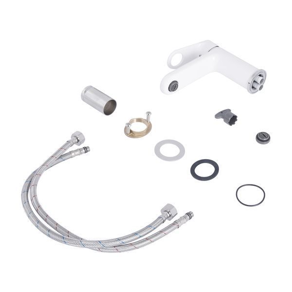 Змішувач для раковини Qtap Jay QTJAY270CRW45551 Chrome/White SD00051675 фото