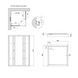 Душова кабіна Lidz Wawel SC90x90.SAT.LOW.FR, скло Frost 4 мм + Lidz Душовий піддон KAPIELKA ST90x90х14 SD00051441 фото 2