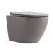Унітаз підвісний Robin Ultra Quiet 490&times;365&times;325 мм, Stone Grey, з сидінням Slim Duroplast / Soft-close / Quick Release QT13332381АSSG Qtap SD00054282 фото 1