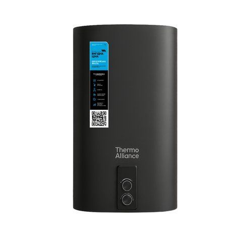 Водонагрівач електричний Thermo Alliance 50 л, Black, плоский, вертикальний, сухий ТЕН 2 кВт (0,8+1,2) DT50V20GPDD2B SD00054042 фото