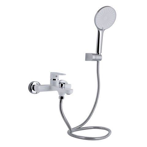 Змішувач для ванни Qtap Jay (з душовим гарнітуром) QTJAY259CRW45553 Chrome/White SD00051677 фото