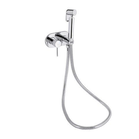 Набор для гігієнічного душу Qtap Inspai-Varius округлий QTINSVARCRMV00440501 Chrome SD00035725 фото