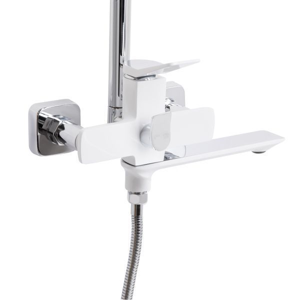 Душова система універсальна Qtap Presto на три споживача (з виливом) QTPRE111CRW45580 Chrome/White SD00051704 фото