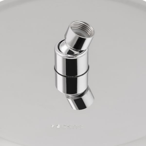 Лійка для верхнього душу Лейки Lidz Лейка 125 245 мм округла LDNIA125NKS37518 Chrome SD00043621 фото
