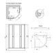 Душова кабіна Lidz Latwa SC80x80.SAT.LOW.GR, скло тон. 4 мм + Lidz Душовий піддон KAPIELKA ST80x80x15 SD00051438 фото 2