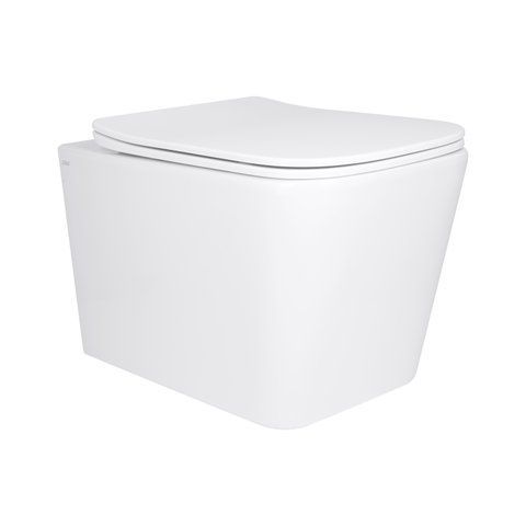 Унітаз підвісний Qtap Tern Ultra Quiet безобідковий з сидінням Soft-close WHITE QT17332303AW SD00052570 фото