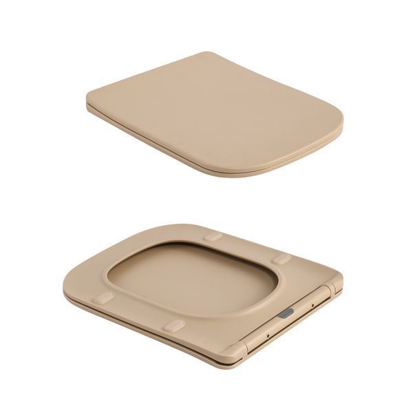 Унітаз підвісний Tern Ultra Quiet 490&times;365&times;325&nbsp;мм, Beige, з сидінням Slim Duroplast / Soft-close / Quick Release QT17332303ASSB Qtap SD00054290 фото