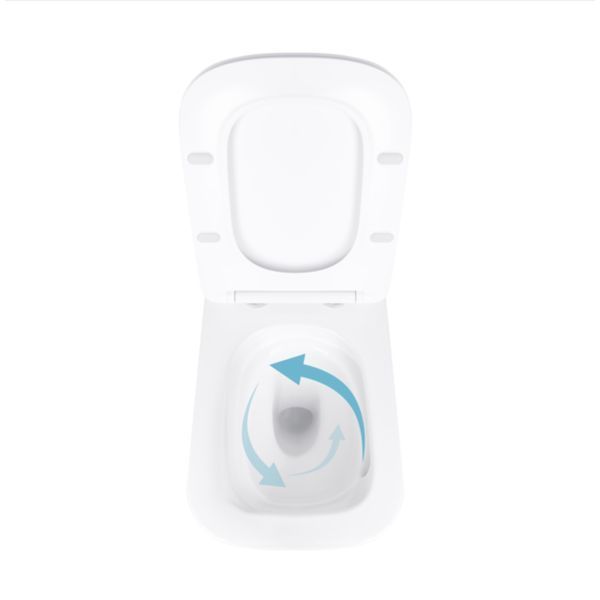 Унітаз підвісний Qtap Tern Ultra Quiet безобідковий з сидінням Soft-close WHITE QT17332303AW SD00052570 фото