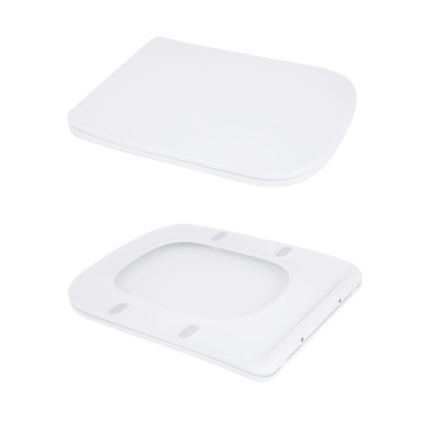 Унітаз підлоговий Qtap Aries Rimless безобідковий з сидінням Soft-close WHITE QT03228302W SD00052628 фото
