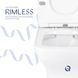 Унітаз підлоговий Qtap Aries Rimless безобідковий з сидінням Soft-close WHITE QT03228302W SD00052628 фото 5