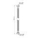 Шланг для води Thermo Alliance Standart 80 см NYLON 1/2"x1/2" ВВ TAS387W80 SD00052980 фото 2