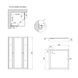 Душова кабіна Lidz Wawel SC80x80.SAT.LOW.GR, скло тон. 4 мм + Lidz Душовий піддон KAPIELKA ST80x80х14 SD00051444 фото 2