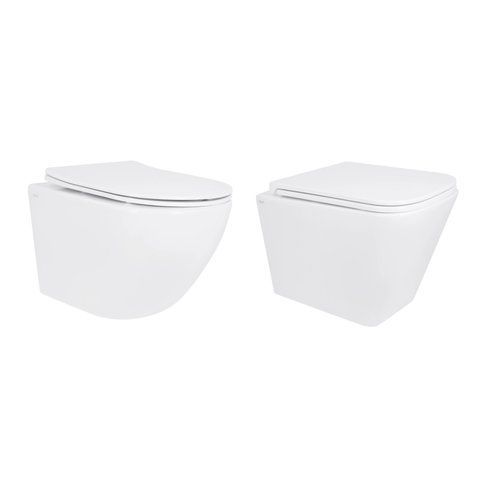 Акційний набір: Унітаз підвісний Jay Ultra Quiet QT07335177W 485х360х320 + Tern Ultra Quiet QT17332303ASW 490x365x325 SD00054048 фото