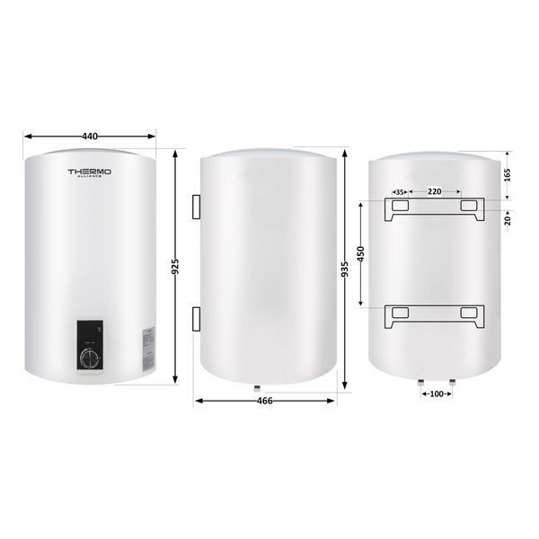 Водонагрівач електричний Thermo Alliance 100 л вертикальний, сухий ТЕН 2,0 кВт D100V20J3(D)K SD00042042 фото