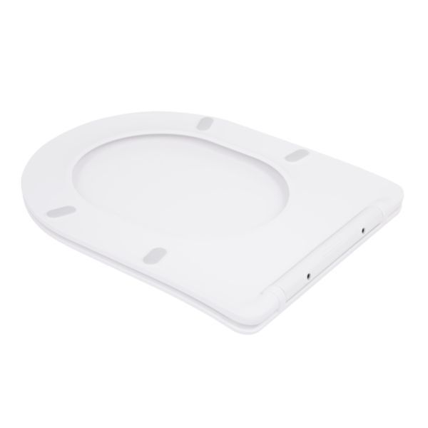 Сидіння для унітаза (Robin 520,660, Scorpio 520,660) 460x362x50 мм, White, з мікроліфтом, Slim Duroplast, Quick Release QTSC179W47351 Qtap SD00053475 фото