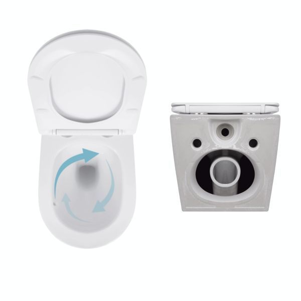Акційний набір: Унітаз підвісний Jay Ultra Quiet QT07335177W 485х360х320 + Tern Ultra Quiet QT17332303ASW 490x365x325 SD00054048 фото