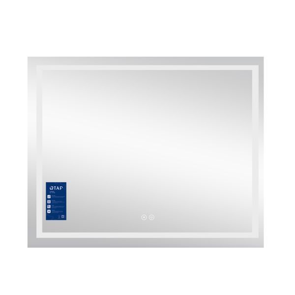 Дзеркало Qtap Mideya (DC-F614) 1000х800 з LED-підсвічуванням Touch, з антизапотіванням, димером QT2078F614W SD00036735 фото