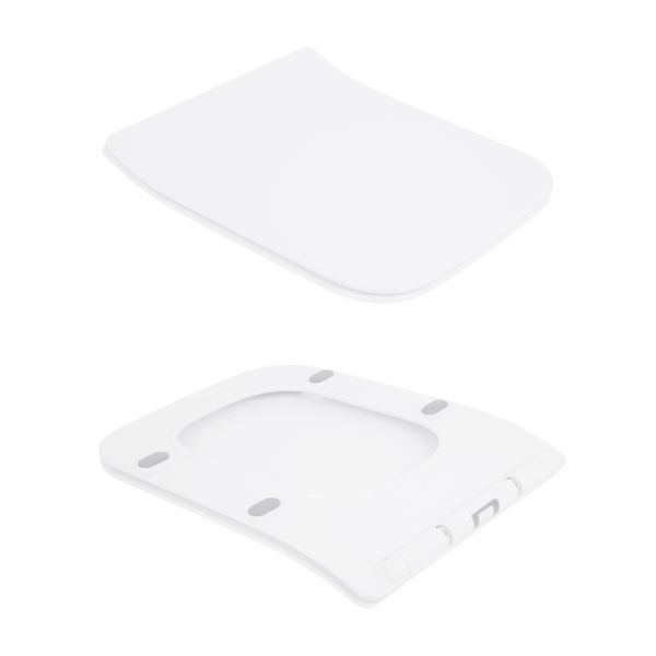 Унітаз підвісний Qtap Crow безобідковий з сідінням Soft-close QT05335170W SD00036222 фото