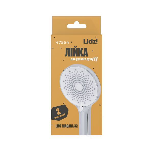 Лійка для ручного душу Lidz Niagara 32 120 мм округла LDNIA32CRM47554 Chrome SD00053678 фото