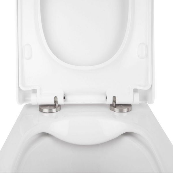 Готове рішення Qtap для ванної кімнати: підвісний унітаз Tern Rimless 490x340x350 + комплект інсталяції Nest 4 в 1 (лінійна клавіша Chrome) SD00043018 фото
