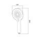 Лійка для ручного душу Lidz Niagara 32 120 мм округла LDNIA32CRM47554 Chrome SD00053678 фото 2