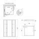 Душова кабіна Lidz Wawel SC90x90.SAT.LOW.GR, скло тон. 4 мм + Lidz Душовий піддон KAPIELKA ST90x90х14 SD00051442 фото 2