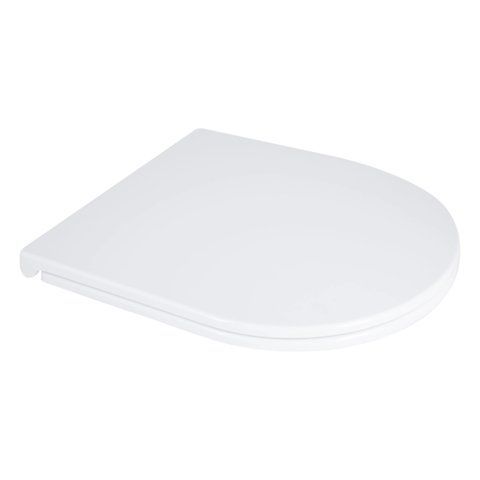Сидіння для унітаза підлогового (Dove) 425&times;363&times;30 мм, White, з мікроліфтом, Slim Duroplast, Quick Release QT06228380BW3 Qtap SD00053462 фото