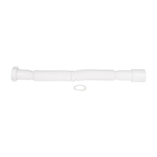 Гнучка труба Lidz (WHI) 60 01 G002 01&nbsp;з накидною гайкою&nbsp;1 1/2"&nbsp;довжина&nbsp;1200&nbsp;мм SD00042776 фото