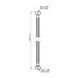 Шланг для води Thermo Alliance Standart 120 см NYLON 1/2"x1/2" ВВ TAS387W120 SD00052982 фото 2