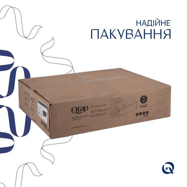 Раковина-чаша Qtap Scorpio 500x380x120 Matt black QT146533MB SD00052914 фото