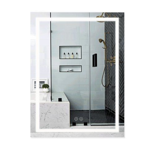 Дзеркало Qtap Mideya (DC-F937) 600х800 з LED-підсвічуванням Touch, з антизапотіванням, димером QT2078F937W SD00036740 фото