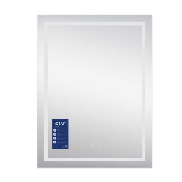 Дзеркало Qtap Mideya (DC-F937) 600х800 з LED-підсвічуванням Touch, з антизапотіванням, димером QT2078F937W SD00036740 фото